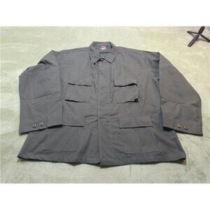 Tru-Spec Mens 2XL Regular Tactical Shirt Green Ripstop BDU Field Jacket 4-Pocket